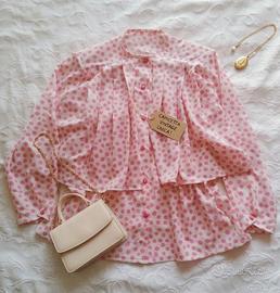 Camicetta Pois rosa Taglia L 