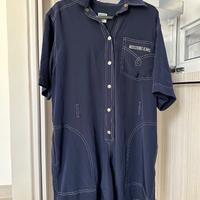 Moschino tuta jumpsuit donna blu