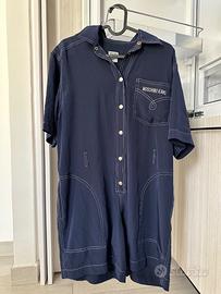 Moschino tuta jumpsuit donna blu