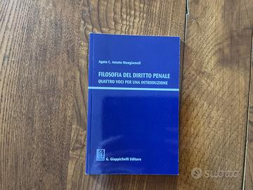 Libro universitario (Filosofia del diritto penale)