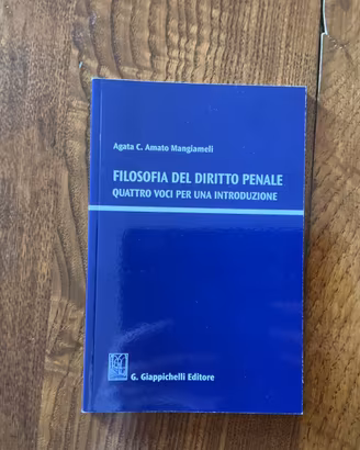 Libro universitario (Filosofia del diritto penale)