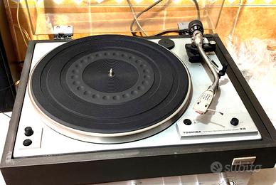 giradischi Toshiba SR 220 stilo Ortofon base legno