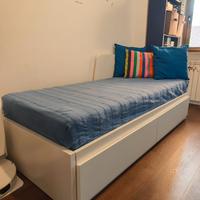 Letto IKEA FLEKKE singolo/matrimoniale con 2 mater