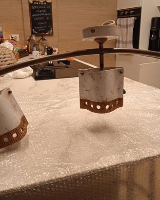 Lampadario con faretti.