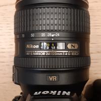 AF-S Nikon NIKKOR 24-120 mm f/4 G ED VR con filtro