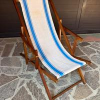 Sdraio vintage in legno