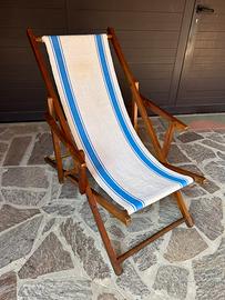 Sdraio vintage in legno