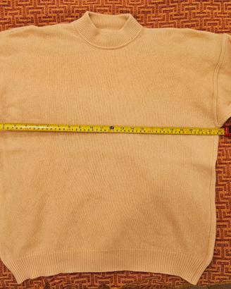 Maglione 100% Pura Lana Vergine Giallo unisex