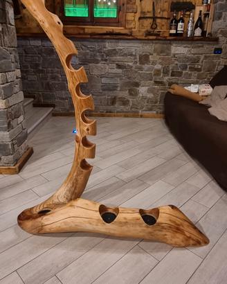 portabottiglie il legno