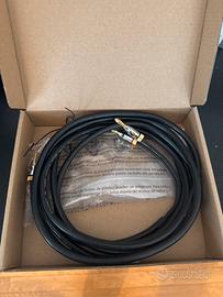 Cavo altoparlanti connettor placcato oro 3,7 metri