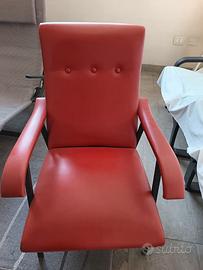 Poltrone rosse anni 50 originali
