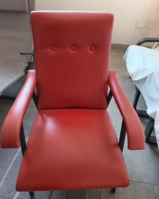 Poltrone rosse anni 50 originali
