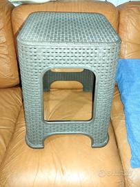 sgabello marrone scuro