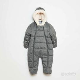 Tutina imbottita con fodera effetto montone