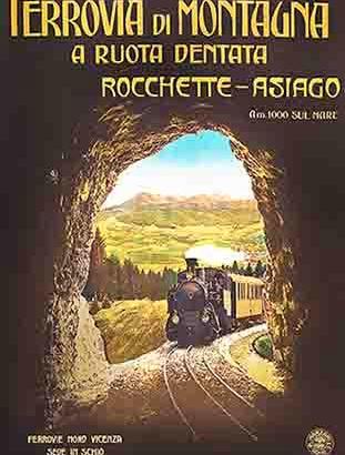 FERROVIA ROCCHETTE - ASIAGO. 1910
