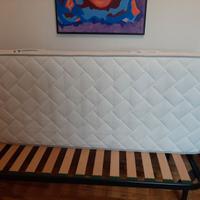 Materasso memory singolo e rete in doghe Doimo