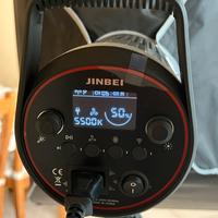 Faro da set Jimbei EF-220 con asta e softbox