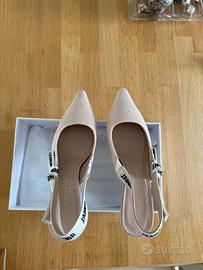 Slingback Dior nude