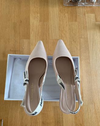 Slingback Dior nude