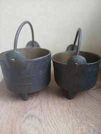 piccoli paioli in ghisa