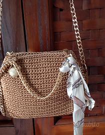 borsetta tracolla uncinetto 