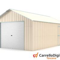 Baracca cantiere box 438x724 con saracinesca beige