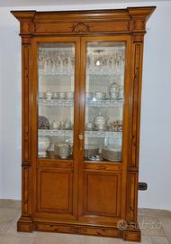 vetrina  cristalliera intarsiata