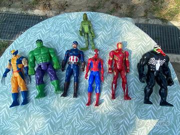 Lotto 7 Action Figure Marvel Titan Hero Series -