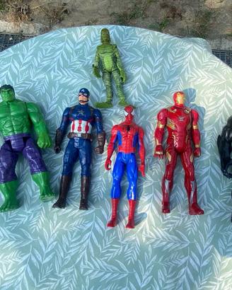 Lotto 7 Action Figure Marvel Titan Hero Series -