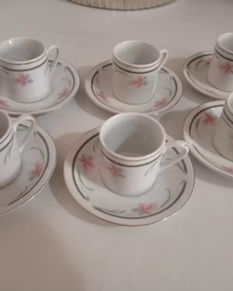 due servizi da sei tazzine caffè 