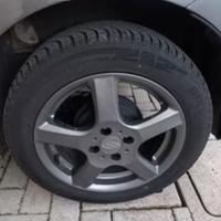 Gomme invernali + cerchi in lega per fiat 500