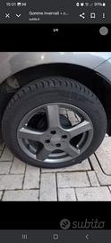 Gomme invernali + cerchi in lega per fiat 500
