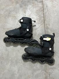 OXELO Roller fitness adulto Fit 100 nero - argento