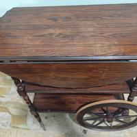 Carrello tavolino in legno