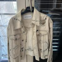 Giacca denim tie dye calvin klein