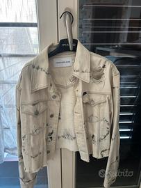 Giacca denim tie dye calvin klein