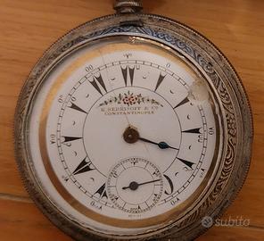 Orologio argento Serkisoff & Co. Constantinople