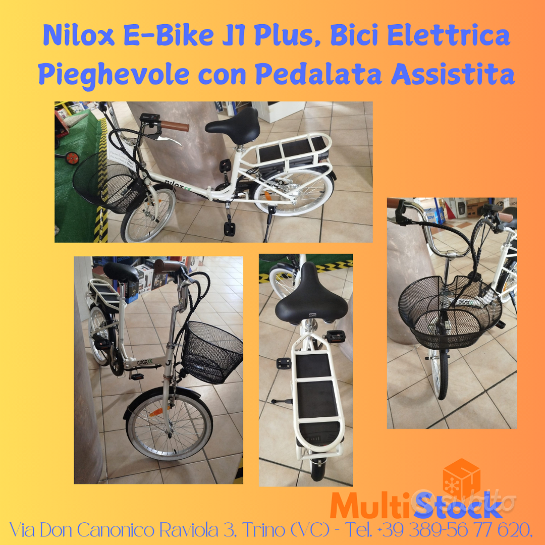 J1 Plus Nilox Bicicletta Elettrica Pieghevole Nilox Elettrica