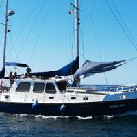 Ketch in acciaio one off sicuro molti usi b&b ecc
