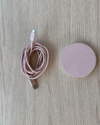 Caricatore Wireless Native Union Drop Rosa  USB-C