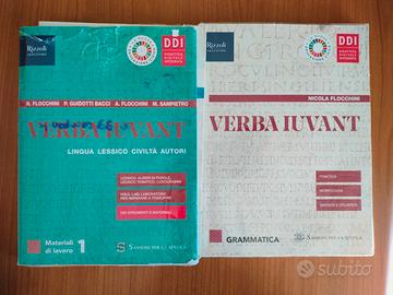 2 libri latino Verba Iuvant + 2 fascicoli