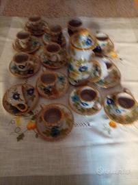 servizio di tazze da caffè ceramica di Vietri 