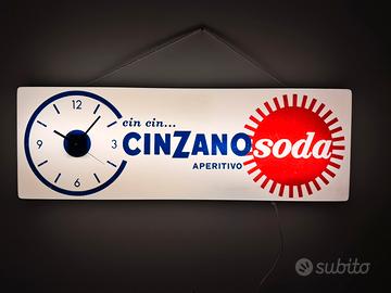 Insegna luminosa cinzano anni 70