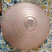 Lampadario Fabbian vetro rosa satinato