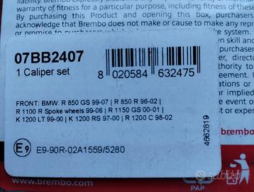 BMW Pastiglie Freno ant Brembo 07BB2407