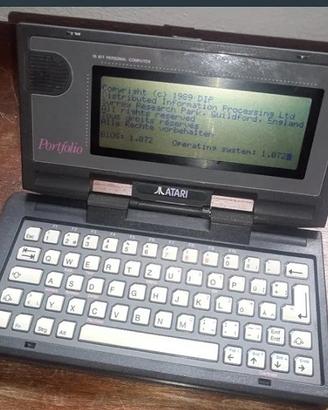 Atari Portfolio personal computer + memory card

