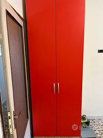 Armadio moderno rosso