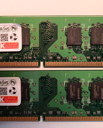 Memoria Ram DIMMM DDR2 SDRAM 2 +2 GB  - 800 MHZ