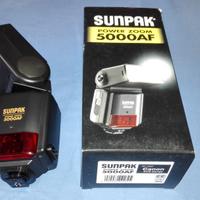 Flash Sunpak 5000 AF Power zoom per Canon EOS TTL