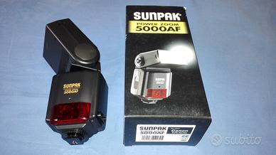 Flash Sunpak 5000 AF Power zoom per Canon EOS TTL